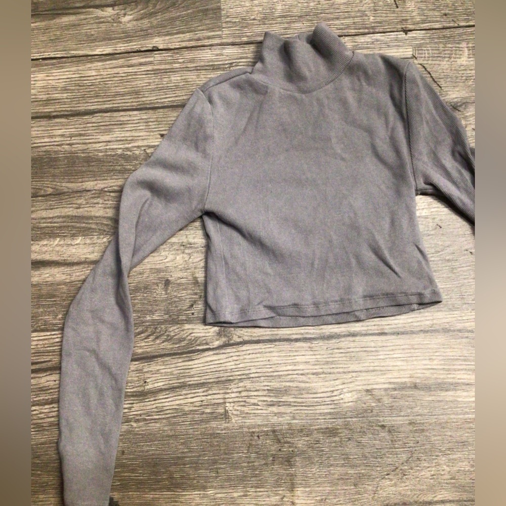 Forever 21 Light Gray Ribbed Knit Top - Picture 5 of 6